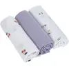 Lange mousseline 3 pcs Happy Fruits VIOLET Lässig