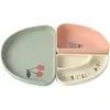 LÄSSIG Assiette compartimentée en silicone, Happy Fruits Cherry