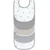 Lot de 5 bavoirs éponge GRIS Lässig