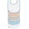 Lot de 5 bavoirs éponge BLEU Lässig