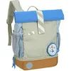 LÄSSIG Mini Sac à Dos Rolltop Sunny Explorer - Vert Bleu
