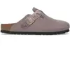 Sabots Birkenstock Boston Braided Suede Leather Violet 41 Étroit 10291...