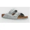 Sandales Birkenstock Arizona Suede Leather Narrow bleu clair marron - 40