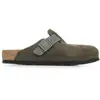 Sabots cuir Birkenstock Boston BS Marron 43 1029210