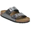 Sandales Birkenstock Arizona Birko-Flor Narrow gris foncé marron - 36