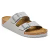 Birkenstock Arizona Birko-Flor Femme - Grey, Grey 39