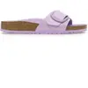 Sandales femme Birkenstock Madrid Big Buckle Natural Leather Patent Vi...