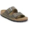 Birkenstock Arizona Oiled Leather - Sandales Faded Khaki 44 - Normal