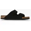Sandales Birkenstock Arizona Suede Leather Noir 45 1027152