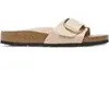 Sandales femme Birkenstock Madrid Big Buckle Natural Leather Patent Be...