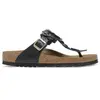 Birkenstock pour femme. 1026719 Sandales en Cuir Gizeh Flowers (Coupe ...