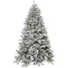VIVANNO Sapin de Noël polyéthylène NORDMANN Rond, Blanc - 142x210 cm