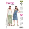 Patron Burda 5922 - Top et robes à bretelles du 34 au 44 (FR)(...) -