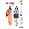 Burda Patron 5912 - Pantalon et short décontractés du 34 au 44 (FR)(...) -