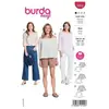 Patron Burda 5904 - Blouses Carmen du 34 au 48 (FR)(...) -
