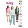 Patron Burda 5906 - Vestes épurées sans col du 34 au 48 (FR)(...) -