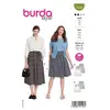 Patron Burda 5938 - Jupes dansantes du 46 au 56 (FR)(...) -