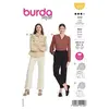 Burda Patron 5939 - Blouses avec des manches froncées du 34 au 44 (FR)(...) -