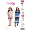Burda Patron 9247 - Robe et une blouse avec des manches raglan du 5 au...