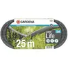 GARDENA Liano  Life 18455-20 25 m 1/2 pouce noir Set de gaines textiles