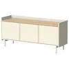 Vicco meuble tv, crème, 140x63cm avec 3 portes