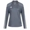 Sweatshirt adidas Tiro 23 League Half Zip bleu gris blanc femme - XS