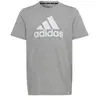 T-shirt grand logo coton enfant adidas Essentials Gris 7/8 ans HR6379
