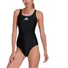 MAILLOT DE BAIN Natation 1P - ADIDAS FEMME 3 bars Noir - ADIDAS