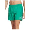 adidas Homme Logo CLX Short Length Swim Shorts, Court Green/White, S