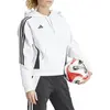 adidas Sweat-shirt à capuche de survêtement Tiro 24 blanc S