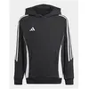 adidas Sweat-shirt à capuche de survêtement Tiro 24 Enfants noir 140