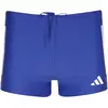adidas Herren 3 Stripes Swim Boxers, Semi Lucid Blue/White, 34