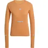T-shirt adidas adi365 Climacool+ manches longues orange femme - XS