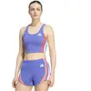 Maillot crop femme adidas Adizero Archive Bleu XS KH2315