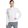 Sweat adidas ADI365 Running Iconic Climacool Half Zip blanc femme - L