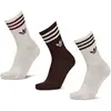 Lot de 3paires de chaussettes mi-mollet à 3bandes 40-42 MLT15
