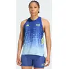 adidas BMW Berlin Maillot de course Femmes - bleu, jaune, Taille S