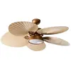 Beliani Ventilateur De Plafond Avec Lampe Bormejo Avec Télécommande Led Doré