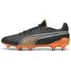PUMA King Ultimate FG/AG Hot Pursuit Chaussures unisexe, Noir , 44 EU