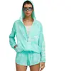 Veste à capuche Puma Run Velocity AOP bleu turquoise femme - L