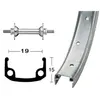 HH Roue de vélo avant jante alu moyeu acier 20 trous vis Roland 8,5mm TU