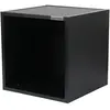 GLORIOUS DJ Casier de rangement pour 110 vinyles - Record Box - Noir - Bois - Vintage