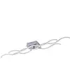 LeuchtenDirekt JUST LIGHT. Plafonnier LED Wave 3 000 K 97,5x16 cm acier