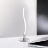 JUST LIGHT. Lampe de table LED Wave 3 000 K 30 cm acier