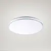Just Light. Plafonnier LED - Ø 49 cm - Chrome - Blanc - Plastique