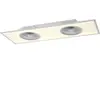 JUST LIGHT. Ventilateur de plafond LED Flat-Air, CCT, blanc, 120x40cm