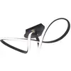 JUST LIGHT. Plafonnier LED Maria, dimmable, noir