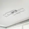 JUST LIGHT. Plafonnier led design lampe alu interrupteur variateur lumières direct 14790-55