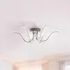 JUST LIGHT. Plafonnier LED Valerie à 6 lampes Ø 67 cm acier