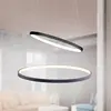 Leuchten Direkt JUST LIGHT. Suspension LED Circle, anthracite, à deux lampes